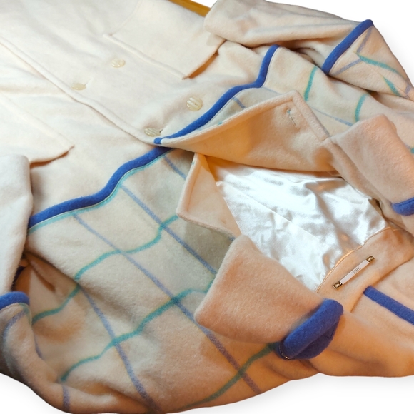 Vintage Shiff Ivory Wool Full Length Coat Size 8 - Picture 3 of 14